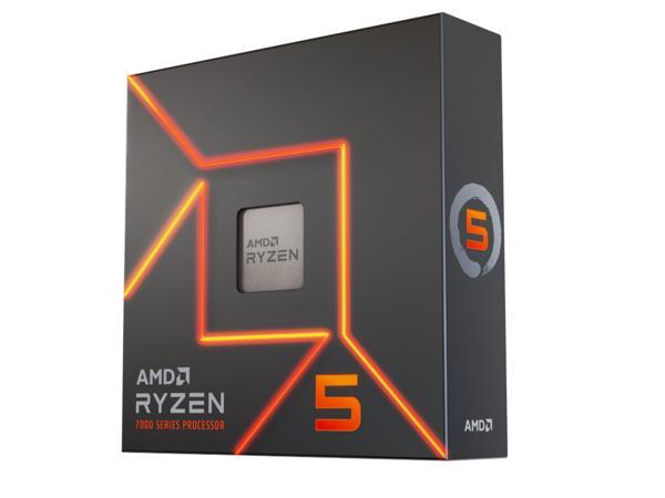 AMD Ryzen 5 7600X — 6 ядер, 4,7 ГГц, разъем AM5 — процессор для настольных ПК, 105 Вт (100-100000593WOF) AMD