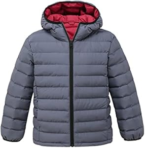 wantdo Boys' Lightweight Puffer Jacket Warm Winter Coat Waterproof Outerwear Jackets & Coats Wantdo