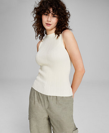 Women's Boat-Neck Sleeveless Sweater Top, Created for Macy's And Now This