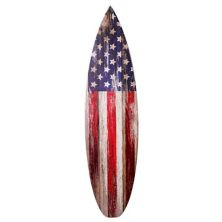 American Art Décor American Flag Surfboard Plaque Wall Art American Art Décor