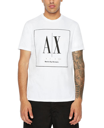 Мужская футболка Basics by Armani с логотипом Box Logo Armani