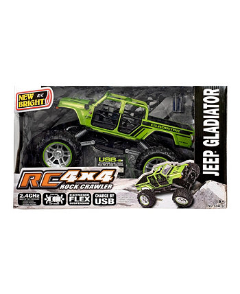 Jeep Gladiator Rock Crawler, масштаб 1:14, дистанционным управлением, 4 дюйма Д x 4 дюйма Ш New Bright