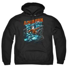Justice League Of America Aquaman Bubbles Adult Pull Over Hoodie Licensed Character