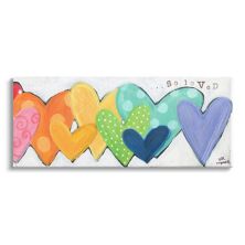 Stupell Home Decor Patterned Hearts So Loved Canvas Wall Art Stupell Home Decor