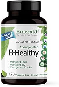 EMERALD LABS B-Healthy - Vegan Vitamin B Complex - Includes Methylated Folic Acid & Full Spectrum B Vitamins - Supports Immune, Brain & Heart Health* - 60 Vegetable Capsules Emerald Labs