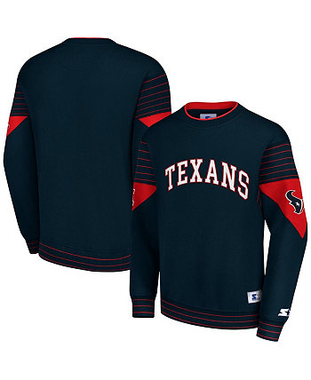 Мужской темно-синий пуловер с капюшоном Houston Texans Starter