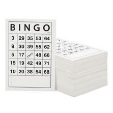 Paper Bingo Cards For Kids And Adults, 001-180 Different Paper Sheets, 4x6 In Juvale