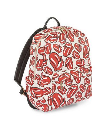 Рюкзак из мягкой сафьяновой ткани Cult Collection с основным отверстием на молнии сверху Rolling Stones