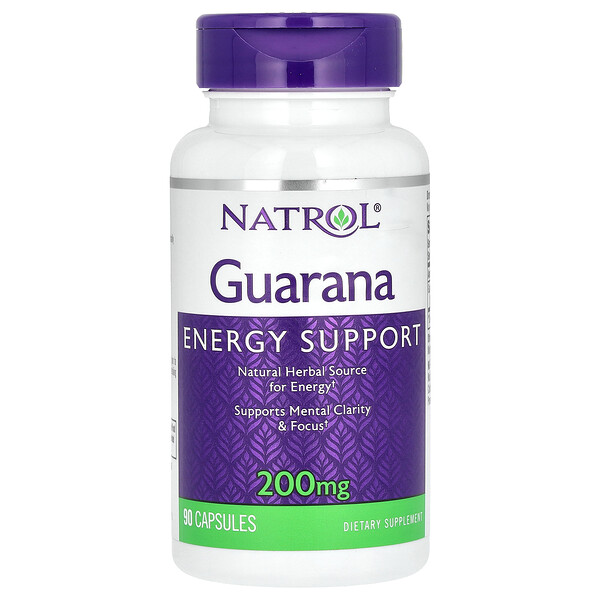 Гуарана, 200 мг, 90 капсул Natrol