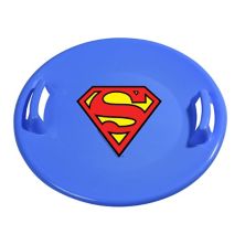 Slippery Racer Downhill Pro Superman Plastic Sauer Disc Snow Sled Slider, синий Slippery Racer