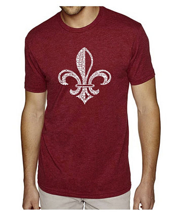 Mens Premium Blend Word Art T-Shirt - Когда святые идут в поход LA Pop Art