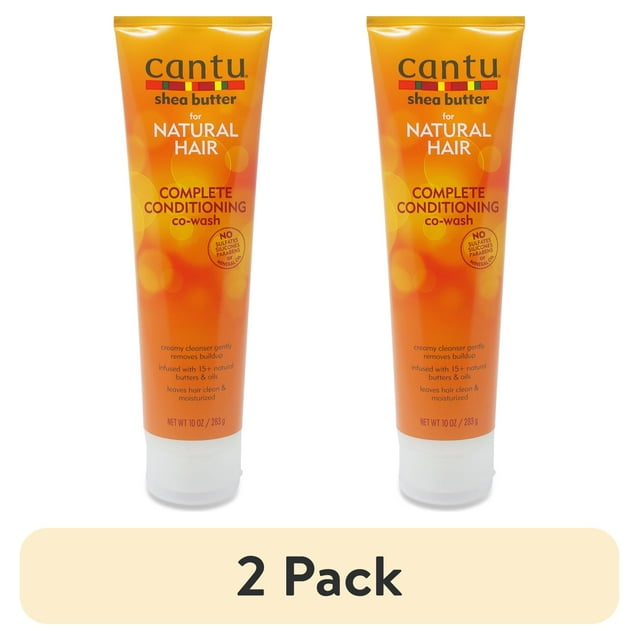 (2 pack) Cantu Shea Butter for Natural Hair Complete Conditioning Co-Wash 10 Oz Cantu