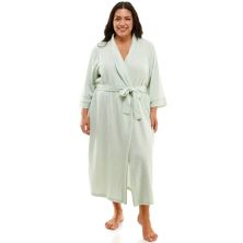 Plus Size Croft & Barrow® Waffle-Knit Kimono Robe Croft & Barrow