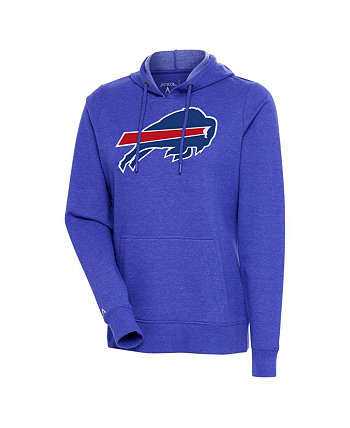 Women's Heather Royal Buffalo Bills Action Pullover Hoodie Antigua