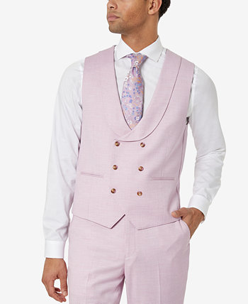 Men's Classic-Fit Pink Suit Vest Tayion Collection