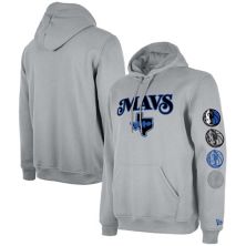 Мужской пуловер с капюшоном New Era Grey Dallas Mavericks 2023/24 City Edition New Era x Staple