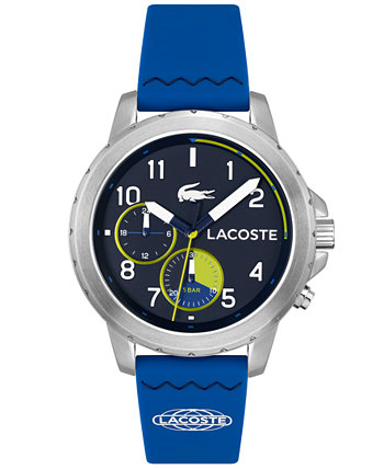 Мужские часы Endurance Blue с силиконовым ремешком для часов 44 мм Lacoste