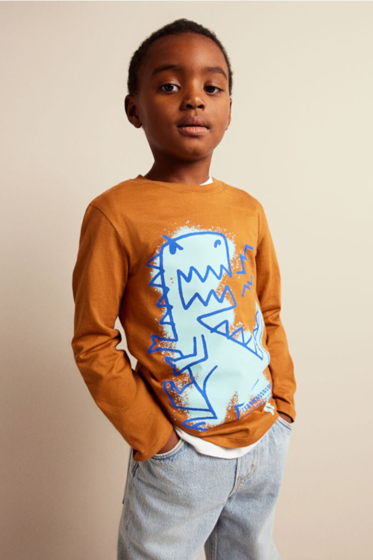 Детская футболка с длинным рукавом H&M H&M