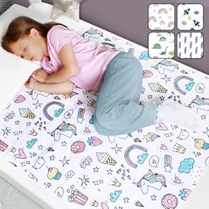 Hygge Sheets® Potty Training Pee Pads for Kids, Toddlers - 100% Waterproof, Non Slip Bed Wetting Pad for Full Size Beds - Washable, Reusable Mattress & Sheet Protector - Dinosaur Hygge Supplies