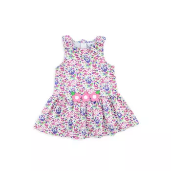 Трикотажное платье с цветочным принтом для маленькой девочки Florence Eiseman
