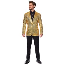Мужской пиджак новинка с золотыми пайетками Suitmeister от OppoSuits Suitmeister