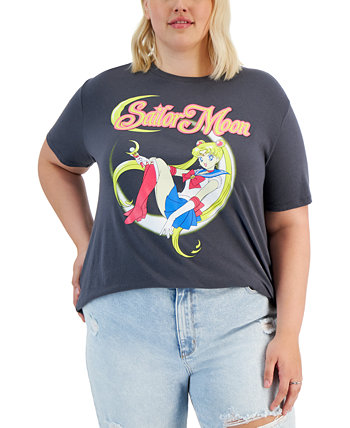 Модная футболка с рисунком «Сейлор Мун» больших размеров Love Tribe