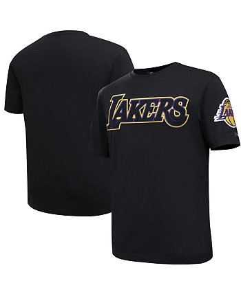 Мужская черная футболка Los Angeles Lakers Chenille Pro Standard