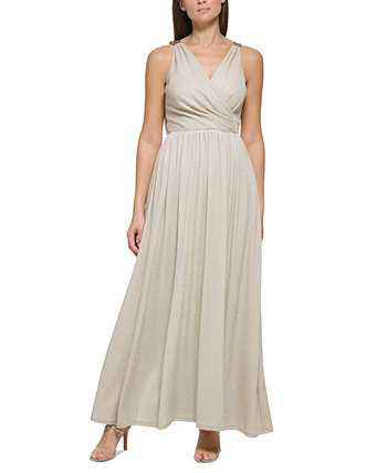 Women's Sleeveless Sequin Knit Gown DKNY