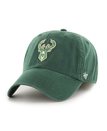 Мужская классическая приталенная шляпа Hunter Green Milwaukee Bucks Franchise '47 Brand