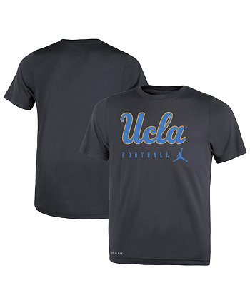 Черная футболка UCLA Bruins Sideline Legend Performance для мальчиков и девочек для малышей Jordan
