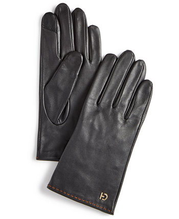 Женские кожаные перчатки с заклепками Cole Haan