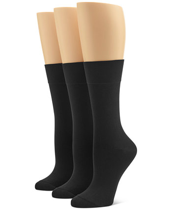 Женщины 3-Pk. Ультрагладкие носки с круглым вырезом HUE