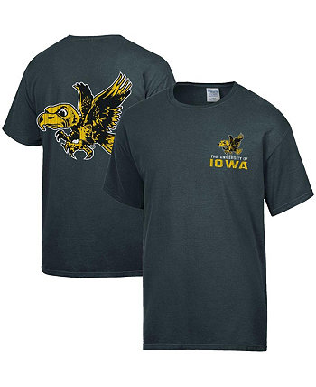 Мужская темно-серая футболка с потертым логотипом Iowa Hawkeyes в винтажном стиле Comfortwash