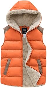 ZSHOW Women's Outerwear Vest Casual Thicken Qulited Winter Puffer Vest Hooded Warm Fleece Jacket Zshow