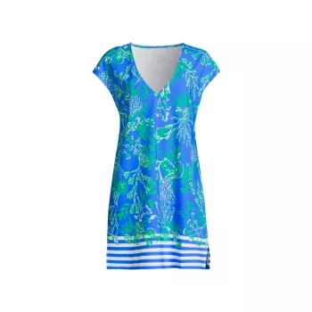 Talli Botanical Reef V-Neck Cover-Up Lilly Pulitzer