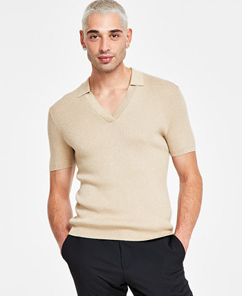 Мужской свитер классической вязки и рубашка-поло с v-образным вырезом, созданная для Macy's I.N.C. International Concepts