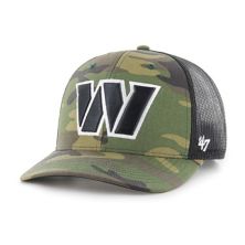 Men's '47 Camo/Black Washington Commanders Trucker Adjustable Hat Unbranded