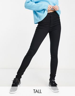 Черные джинсы скинни с высокой посадкой New Look Tall New Look