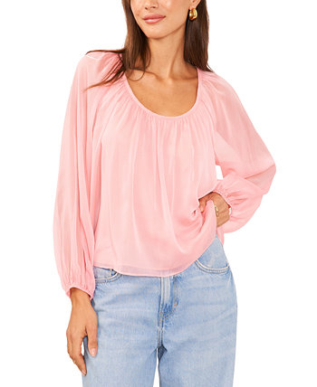 Women's Long-Sleeve Peasant Blouse 1.STATE