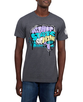 Мужская футболка с рисунком State of Mind в честь 50-летнего юбилея хип-хопа Thread Collective