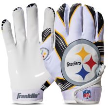 Молодежные футбольные перчатки Franklin Sports Pittsburgh Steelers НФЛ Franklin Sports