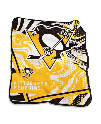 Плед Raschel Swirl размером 50 x 60 дюймов Pittsburgh Penguins Logo Brand