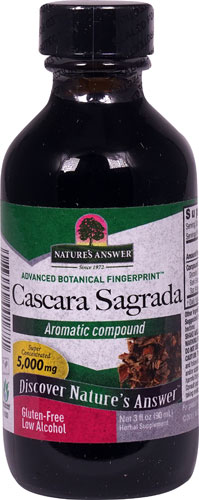 Cascara Sagrada — 5000 мг — 3 жидких унции Nature's Answer