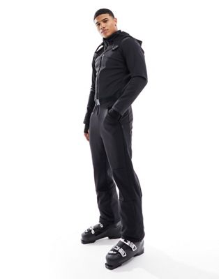 Черный водоотталкивающий лыжный костюм прямого кроя с капюшоном ASOS 4505 Ski ASOS 4505