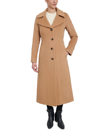 Женское однобортное пальто макси из смесовой шерсти, созданное для Macy's Anne Klein