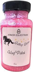 Лак для копыт Gallop Glitter для лошадей с концентрированным блеском - 118 мл (синий) Armor Equestrian