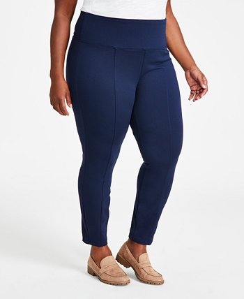 Трикотажные брюки больших размеров без застежки, созданные для Macy's Style & Co