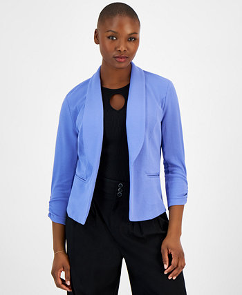 Petite 3/4-Sleeve Shawl-Collar Blazer, Created for Macy's Bar III