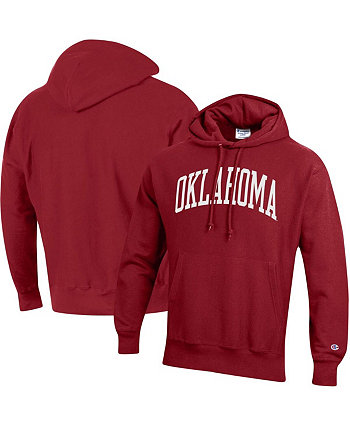 Men's Crimson Oklahoma Sooners Big and Tall Reverse Weave Fleece Pullover Hoodie Sweatshirt Champion