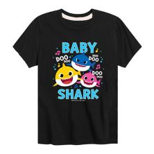 Футболка Baby Shark Family Doo Doo с рисунком для мальчиков 8–20 лет Baby Shark